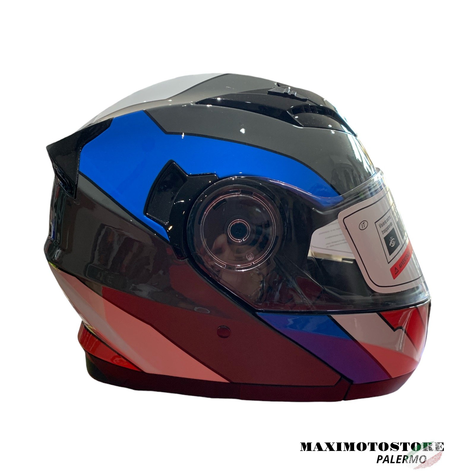 casco-modulare-apribile-motocubo-flip-cube-evo-bianco-rosso-blu maximotostore-palermo