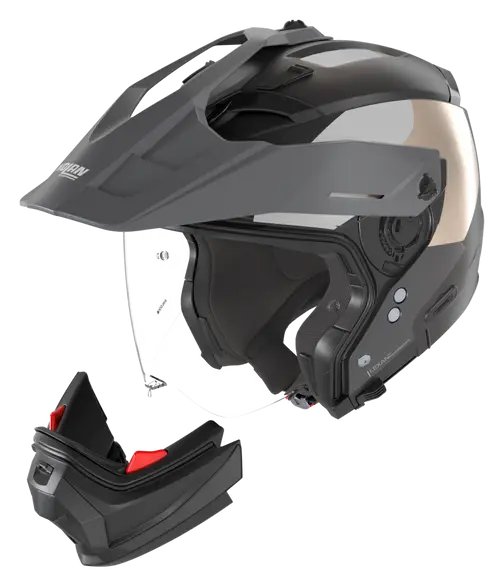 casco-crossover-nolan-n70-2-x-06-selvado-347-maximotostore-palermo-nero-grigio-lava-bianco-sabbia-finitura-opaca-adventure-travelling-apribile