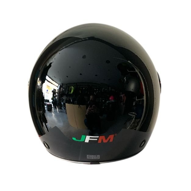 JET 550 DOPPIA VISIERA - nero lucido - immagine 3