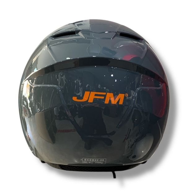 DEMIJET 205 VISIERA LUNGA - grigio lucido - immagine 3