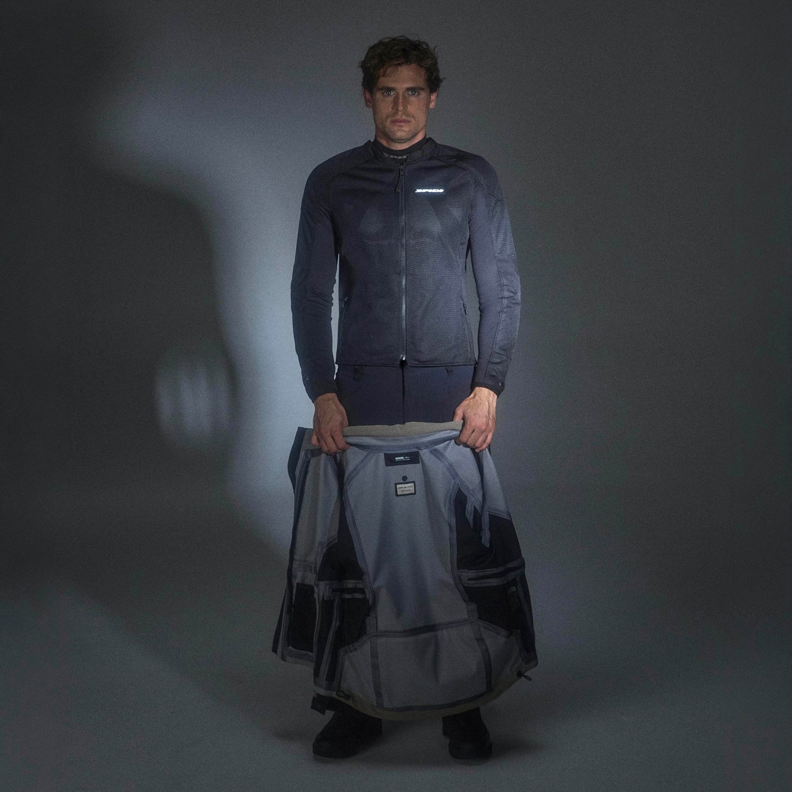 GIACCA MOTO UOMO ESTIVA SPIDI SUPER NET GRIGIO