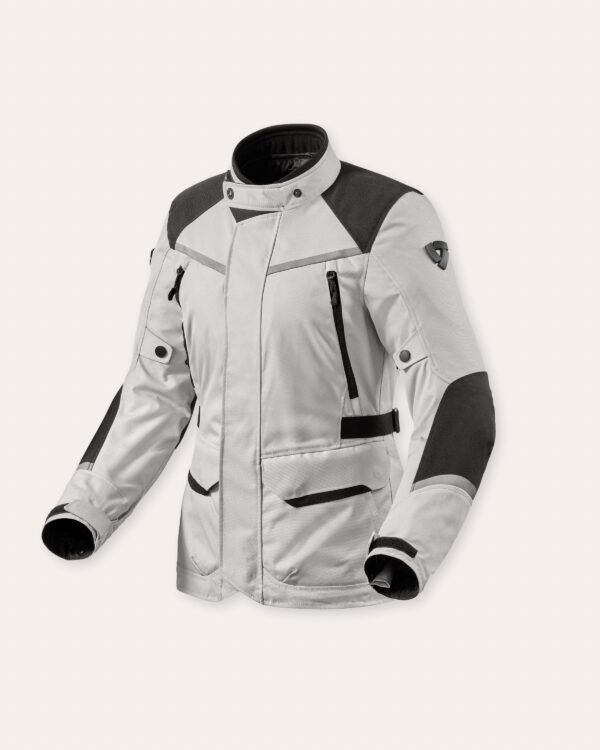 giacca-donna-moto-touring-da-viaggio-rev’it!-voltiac-3-h2o-ladies-argento-nero-maximotostore-palermo